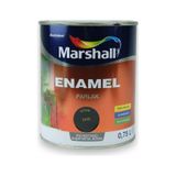 Marshall Enamel Siyah 0.75 lt Solvent Bazlı Parlak Ahşap Metal Boyası