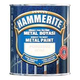 Marshall Hammerite Beyaz Pürüzsüz Metal Boyası 250 ml Direkt Pas Üstü Özelliği ile Uzun Süreli Koruma