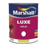 Marshall Luxe Parlak Yağlı Boya Beyaz-0.75Lt=1Kg-Ahşap-Demir-Plastik Boyamada Mükemmel Sonuç Verir,Beyaz