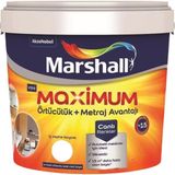 Marshall Maximum Ipek Silikonlu Silinebilir Iç Cephe Boyası 15 Lt - ÇİĞ DAMLASI