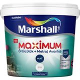 Marshall Maximum Mat Silikonlu Silinebilir Iç Cephe Boyası 15 Lt - ÇİĞ DAMLASI
