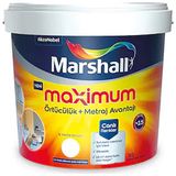 Marshall Maximum Silikonlu İpek Mat Duvar Boyası 7.5 lt 10 kg - Deniz Kabuğu