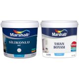 Marshall Mentol 7.5 lt Silikonlu Mat Su Bazlı İç Cephe Boyası