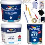 Marshall Özel Mat Gelin Teli Silinebilir Silikonlu 7.5 lt Duvar Boyası