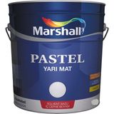 Marshall Pastel Yarımat Boya 0,75 Lt Beyaz