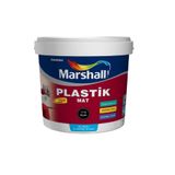 Marshall Plastik Mat Silinebilir Su Bazlı İç Duvar Boyası 2.5 Lt Siyah