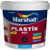 Marshall Plastik Mat Siyah Su Bazlı 2.5 lt İç Cephe Boyası