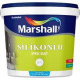 Marshall Silikonlu Ipek Mat Iç Cephe Boyası Bw Baz Beyaz Silinebilir 15 L - Litre - 019 Beyaz