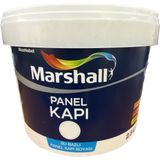 Marshall Su Bazlı 010 Renkli Panel Kapı Boyası 2.5 L Yüksek Örtücülük Özelliği ile - 010 - Beyaz