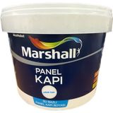 Marshall Su Bazlı Panel Kapı Boyası Beyaz Mat 2.5 Lt Kokusuz Yüksek Örtücülük Özelliği - 2,5 lt