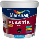 Marshall Su Bazlı Silinebilir Mat Siyah İç Cephe Duvar Boyası 2.5 L (4 kg) – Yüksek Örtücülük ve Pürüzsüz Mat Görünüm