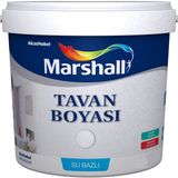 Marshall Tavan Boyası 10 Kg Beyaz Renk Su Bazlı İç Mekan Kullanımı İçin Mat Görünümlü