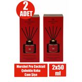 Marshel Pro Cocktail Çubuklu Koku Cam Şişe 50 Ml 2 Adet
