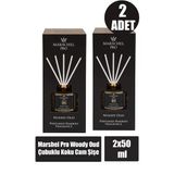 Marshel Pro Woody Oud Çubuklu Koku Cam Sise 50 ml (2 Adet) - -