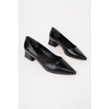 Marshetta Shoes Vera Gece Siyahı Sivri Burun Kadın Babet Günlük Ayakkabı, 3 Cm Topuk, Günlük, Tam Kalıp