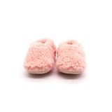 Marshmallow Pudra Pembe Peluş Pamuklu Kaydırmaz Bebek Patik