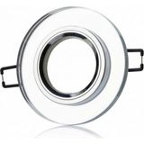 Marsilyan™- 1 Adet Cata Ct 6555 Ortanca Yuvarlak Dekoratif Cam Spot Kasası GU10 Duy - Renkli - standart