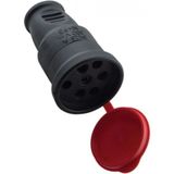 Marsilyan™- 1 Adet Orel Kauçuk Dişi Trifaze Fiş 3X25A 380V - Renkli - Standart