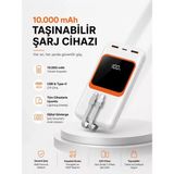 Marsilyan- 10.000 Mah Bataryalı, Dijital Göstergeli Taşınabilir Powerbank