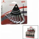 Marsilyan 10 Parça Kartlı Alyan Anahtar Takım SETİ120MM-NO-1.5-10 (K95) - Renkli