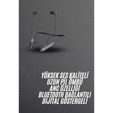 Marsilyan 100 Saat Bluetooth Kulaklık Dijital Göstergeli Anc Özelliği Kablolu - --