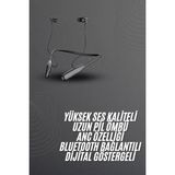 Marsilyan 100 Saat Bluetooth Kulaklık Dijital Göstergeli Anc Özelliği Kablolu - Çok Renkli