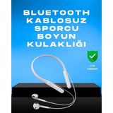 Marsilyan 100 Saat Pil Ömrü Boyun Askılı Bluetooth Kablosuz Kulaklık - --