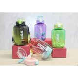 Marsilyan- 1100 ml Pipetli Su Matarası Suluk - Renkli - standart