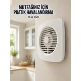Marsilyan 120 mm Havalandırma Fanı 180 M³/h Dekoratif Duvar ve Tavan Tipi Aspiratör - Renkli - standart