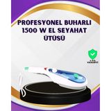 Marsilyan 1500W Buharlı Kırışıklık Giderici Ütü | Ev ve Seyahat Kullanımı İçin Uygun - Renkli - standart