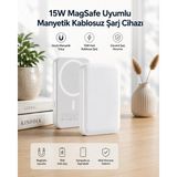 Marsilyan 15W Magsafe Uyumlu Manyetik Kablosuz Powerbank 5000 Mah - Çok Renkli