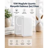 Marsilyan 15W Magsafe Uyumlu Manyetik Kablosuz Powerbank 5000 Mah - Renkli - standart