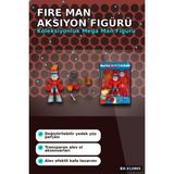 Marsilyan™- 16 Nokta Hareketli Eklemli Fire Man Aksiyon Figürü 1:12 Ölçek, Capcom Lisanslı Koleksiyon BX-313805