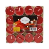 Marsilyan 16 Parça Kırmızı Tea Light Yuvarlak Mum (4887)