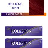 Marsilyan 2 Adet Single Tüp Boya Saç Boyası Kızıl Büyü 55/46