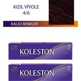 Marsilyan 2 Adet Single Tüp Boya Saç Boyası Kızıl Viyole 4/6