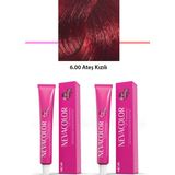 Marsilyan 2 Li Set Premium 6.00 Ateş Kızılı - Kalıcı Krem Saç Boyası 2 x 50 G Tüp