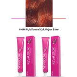 Marsilyan 2 Li Set Premium 8.444 Açık Kumral Çok Yoğun Bakır - Kalıcı Krem Saç Boyası 2 x 50 G Tüp