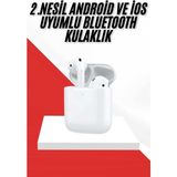 Marsilyan 2. Nesil Bluetooth Android ve Ios Uyumlu Kablosuz Kulaklık Çağrı Cevaplama - -- - 1