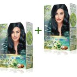 Marsilyan 2 Paket Natural Beauty Amonyaksız Saç Boyası 1.1 Mavi Siyah