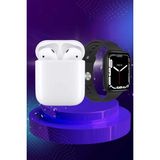 Marsilyan 2025 Model Akıllı Saat ve 2.nesil Tws Bluetooth Kulaklık Anc Özelliği Amoled Ekran - 35 - 48 mm - 1 - Renkli