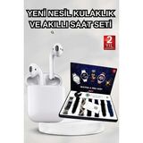 Marsilyan 2025 Model Akıllı Saat ve 2.nesil Tws Bluetooth Kulaklık Yüksek Ses Kaliteli - 1 - Renkli