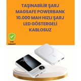 Marsilyan 20W Pd ve 15W Manyetik Kablosuz Şarj Destekli Taşınabilir Powerbank - Çok Renkli