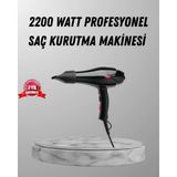 Marsilyan- 2200W Fön Makinesi – Profesyonel Ac Motor, Soğuk ve Sıcak Üfleme