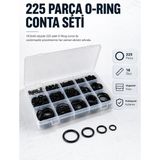 Marsilyan 225 Pcs O-Ring Conta Seti Profesyonel Tamir, Bakım ve Sızdırmazlık Çözümü - 1 - Renkli