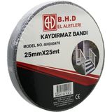 Marsilyan 25MM x 25MT Kaydırmaz Siyah Bant (4940)