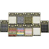 Marsilyan 25PCS Takım Mıknatıslı Eşarp Şal Klipsi 1 Kart (K95) - Renkli - standart