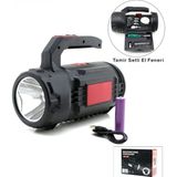 Marsilyan 2in1 19PCS = Tamir - Hırdavat Seti El Fener - Projektör LED + Cob USB - Type-C - Pil Şarjlı HS-310 (4887)