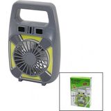 Marsilyan 2in1=mini Fan - Fener USB Şarj 2 Kademe Hız Lamba=4 Fonksiyon - 10W Su Geçirmez Taşıma Kulp Mini Vantilatör GS-265 (K95) - Renkli