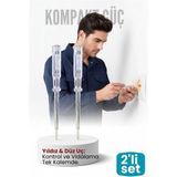 Marsilyan 2'li Set Elektrik Kontrol Kalemi Tornavida Yıldız Düz Uçlu - Çok Renkli